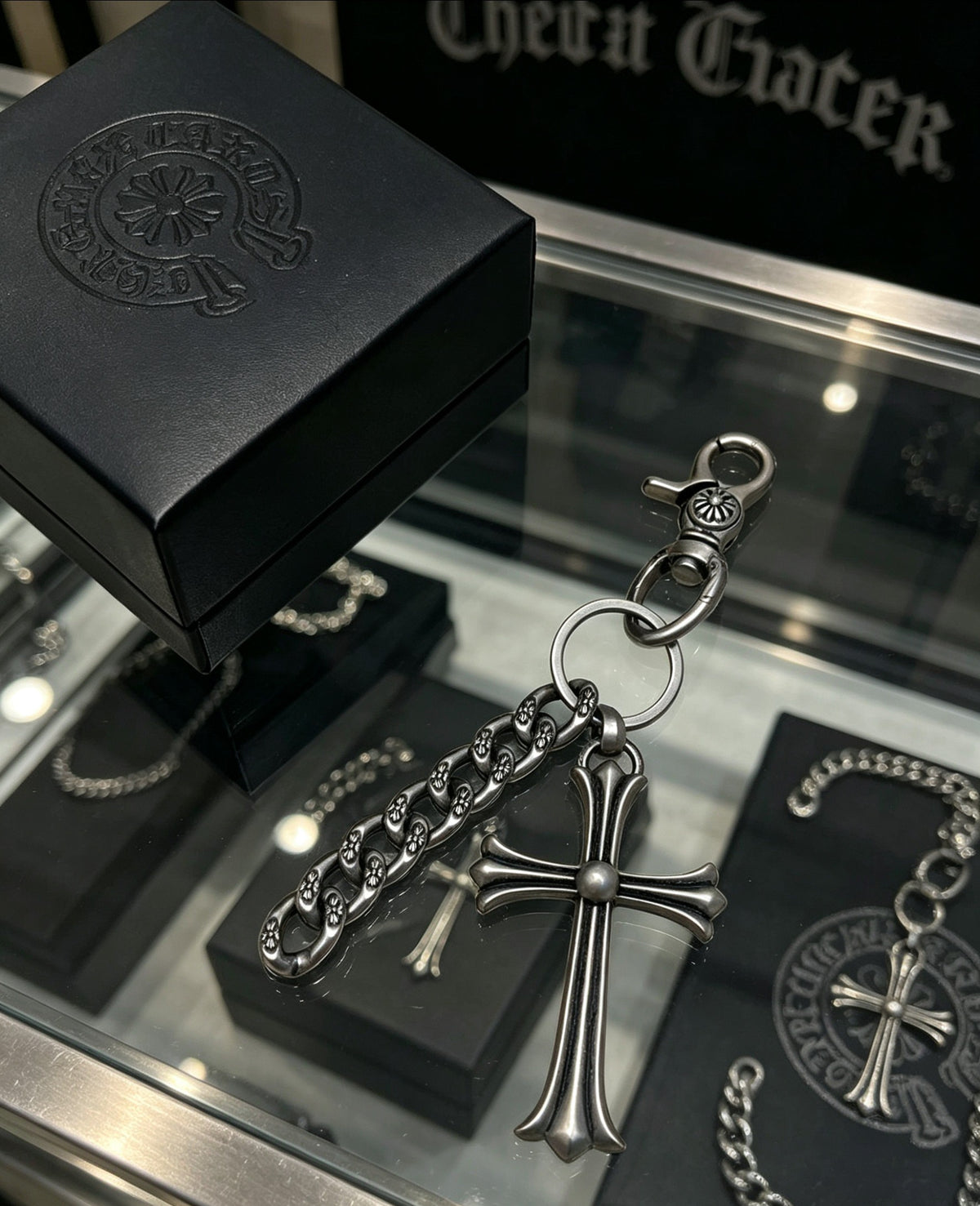 Chrome Hearts Cross Key Pendant Antiqued Chain Belt - album image 3