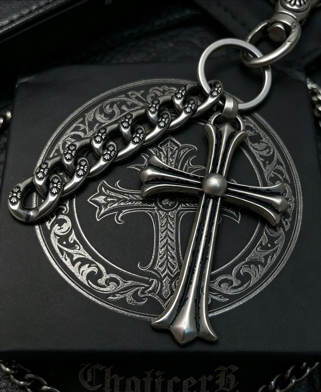 Chrome Hearts Cross Key Pendant Antiqued Chain Belt - album image 5