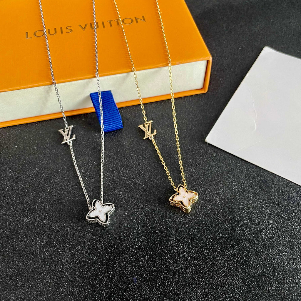 Louis Vuitton Double Flower Pendant Necklace - album image 5