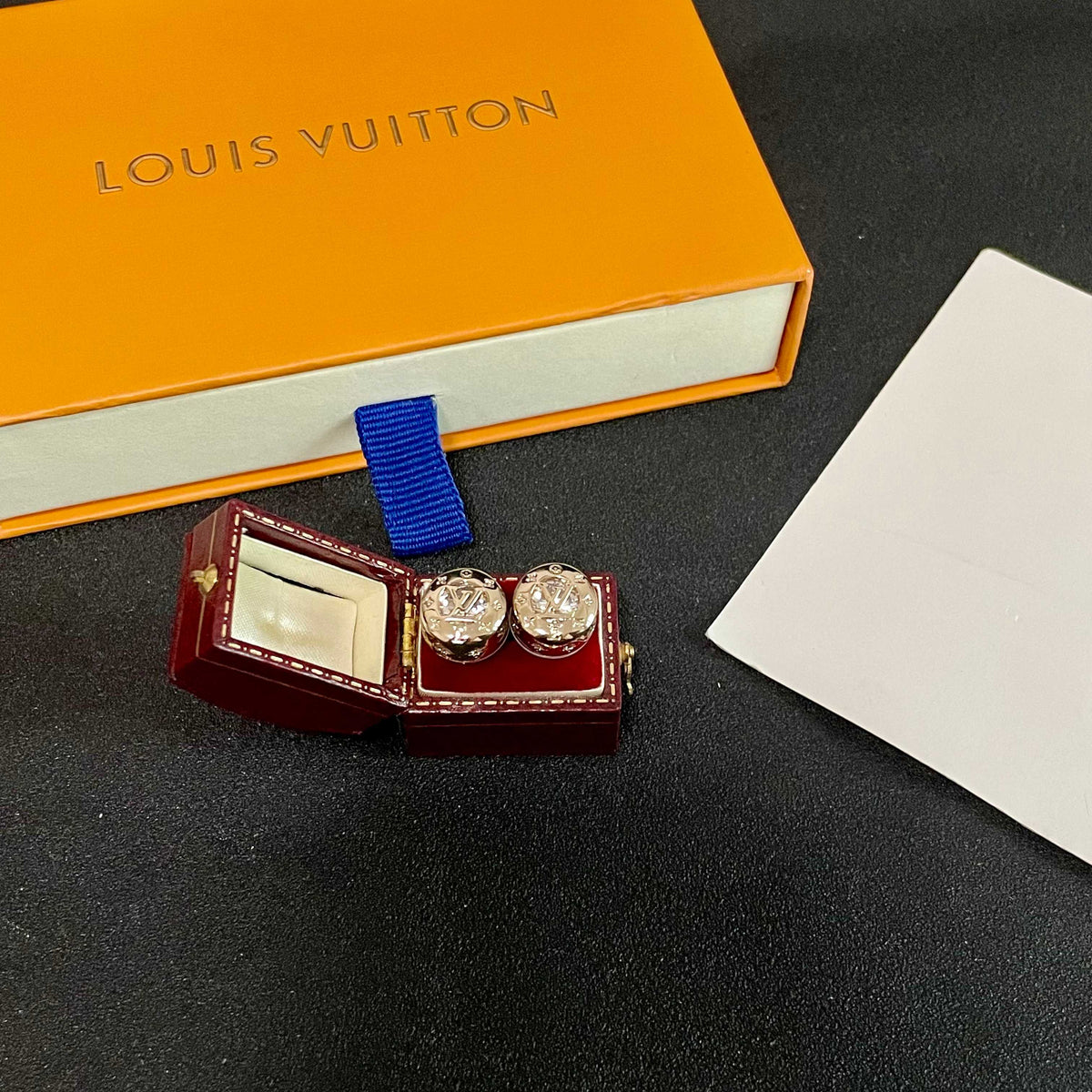 Louis Vuitton Silver-Tone Circular Stud Earrings - album image 5