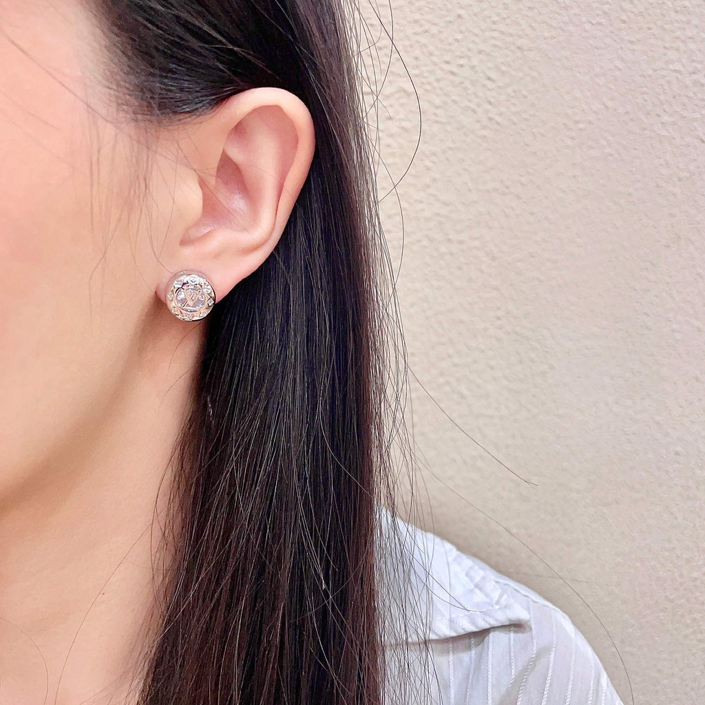 Louis Vuitton Silver-Tone Circular Stud Earrings - album image 3