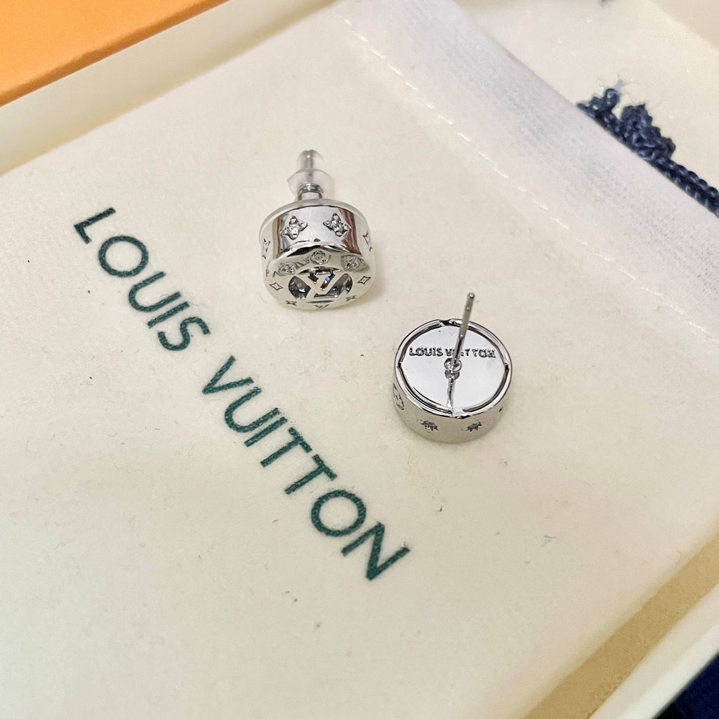 Louis Vuitton Silver-Tone Circular Stud Earrings - album image 7