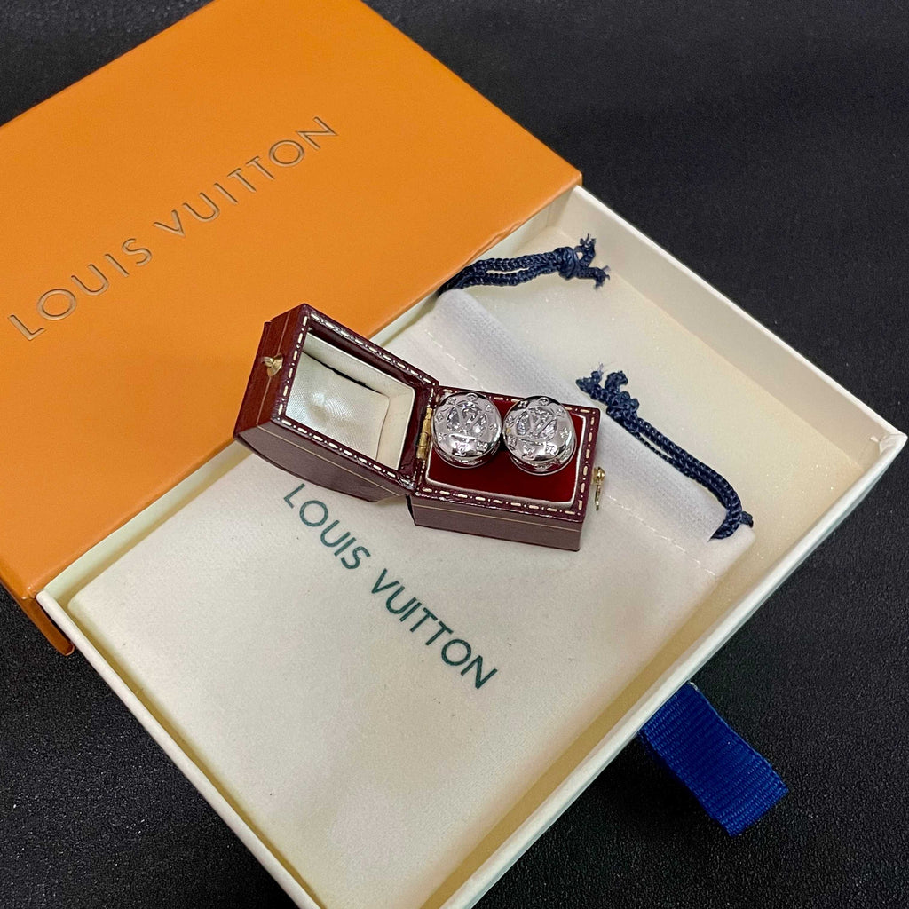 Louis Vuitton Silver-Tone Circular Stud Earrings - album image 8