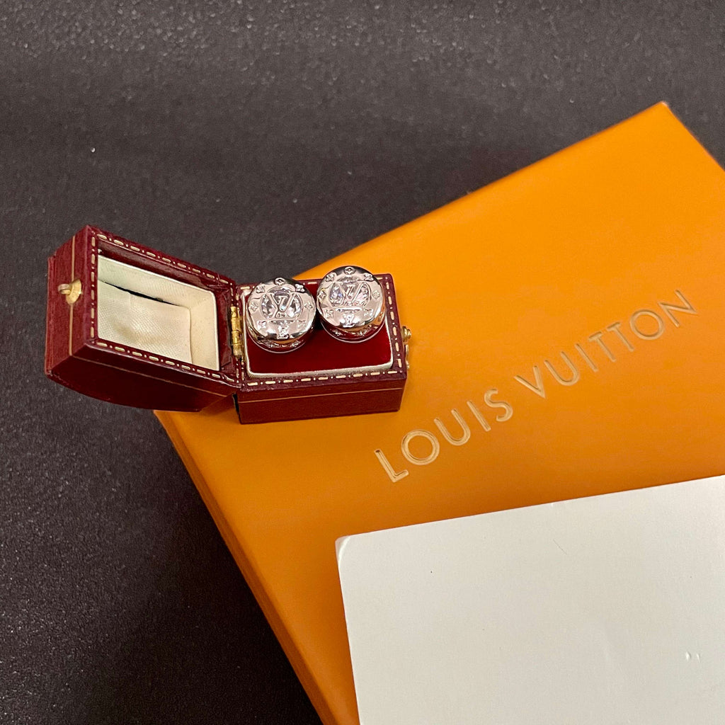 Louis Vuitton Silver-Tone Circular Stud Earrings - album image 6