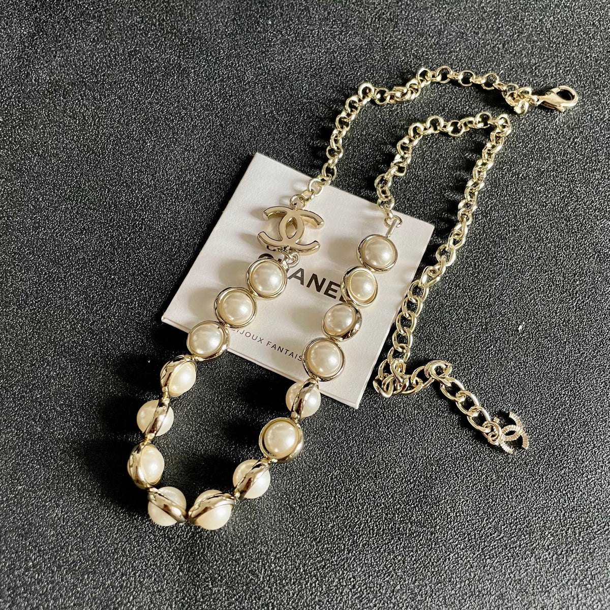 Chanel Interlocking C Pearl Necklace - album image 9