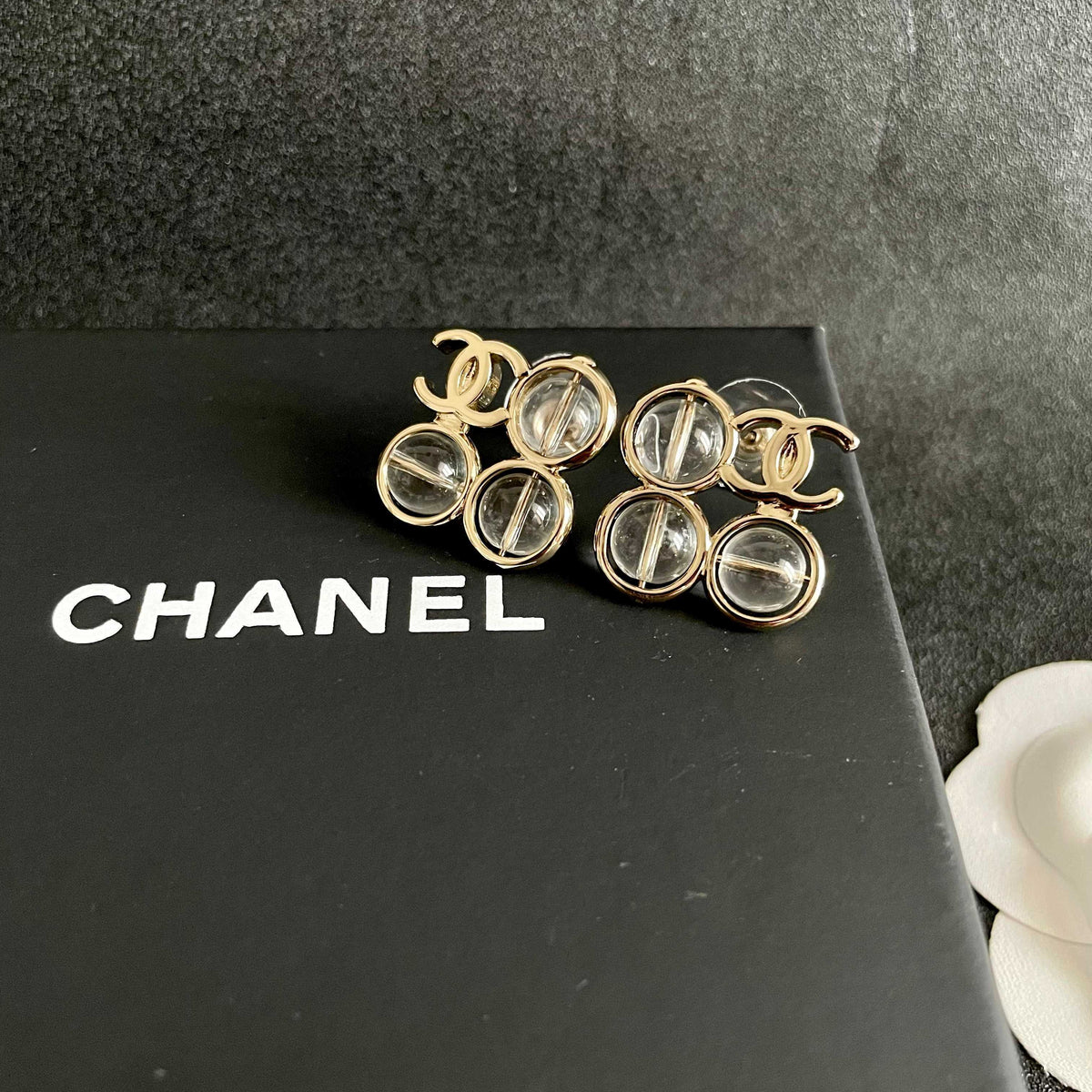 Chanel Interlocking C Stud Earrings - album image 9