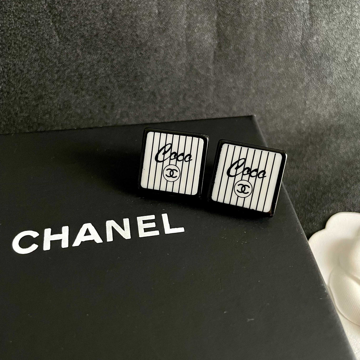 Chanel Interlocking C Stud Earrings - album image 9