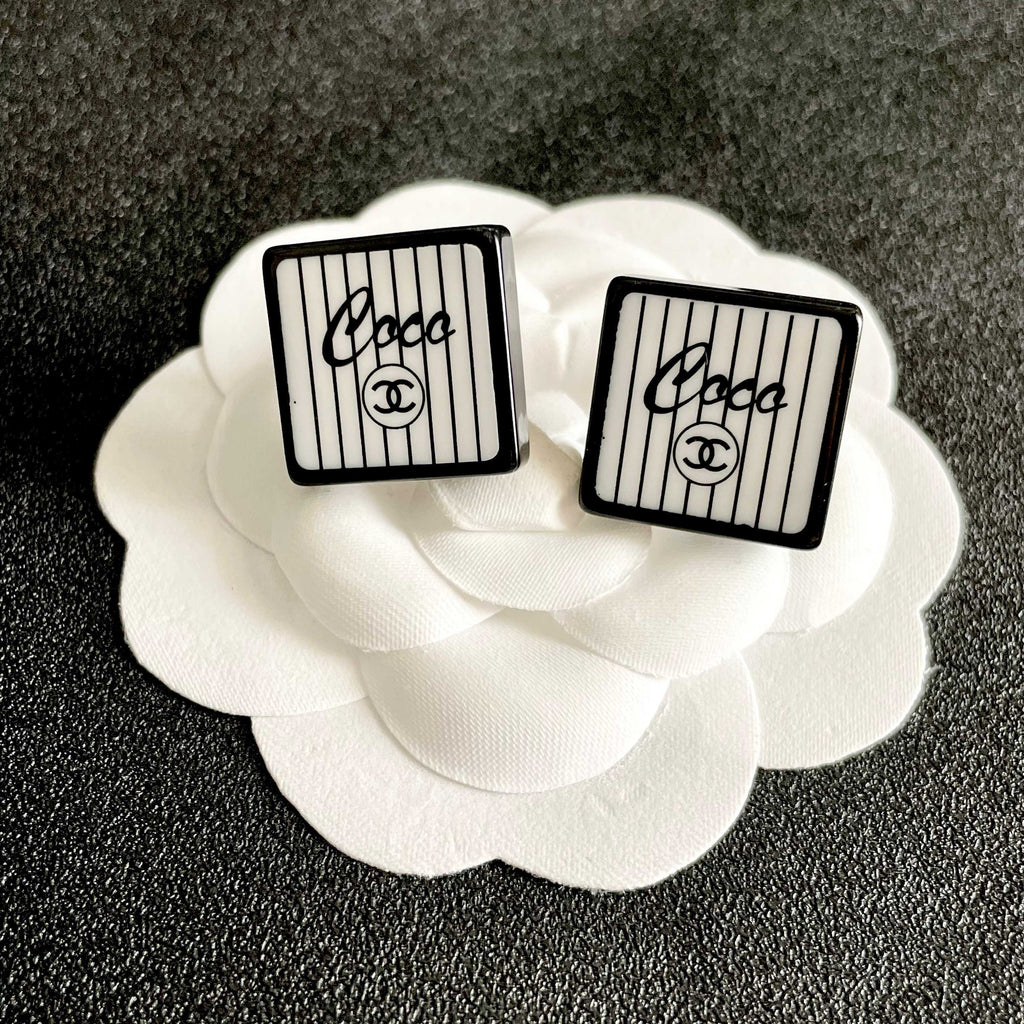 Chanel Interlocking C Stud Earrings - album image 8