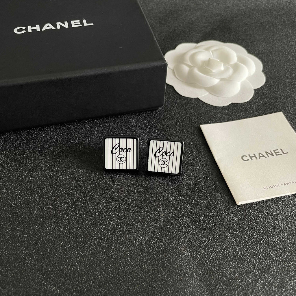 Chanel Interlocking C Stud Earrings - album image 6