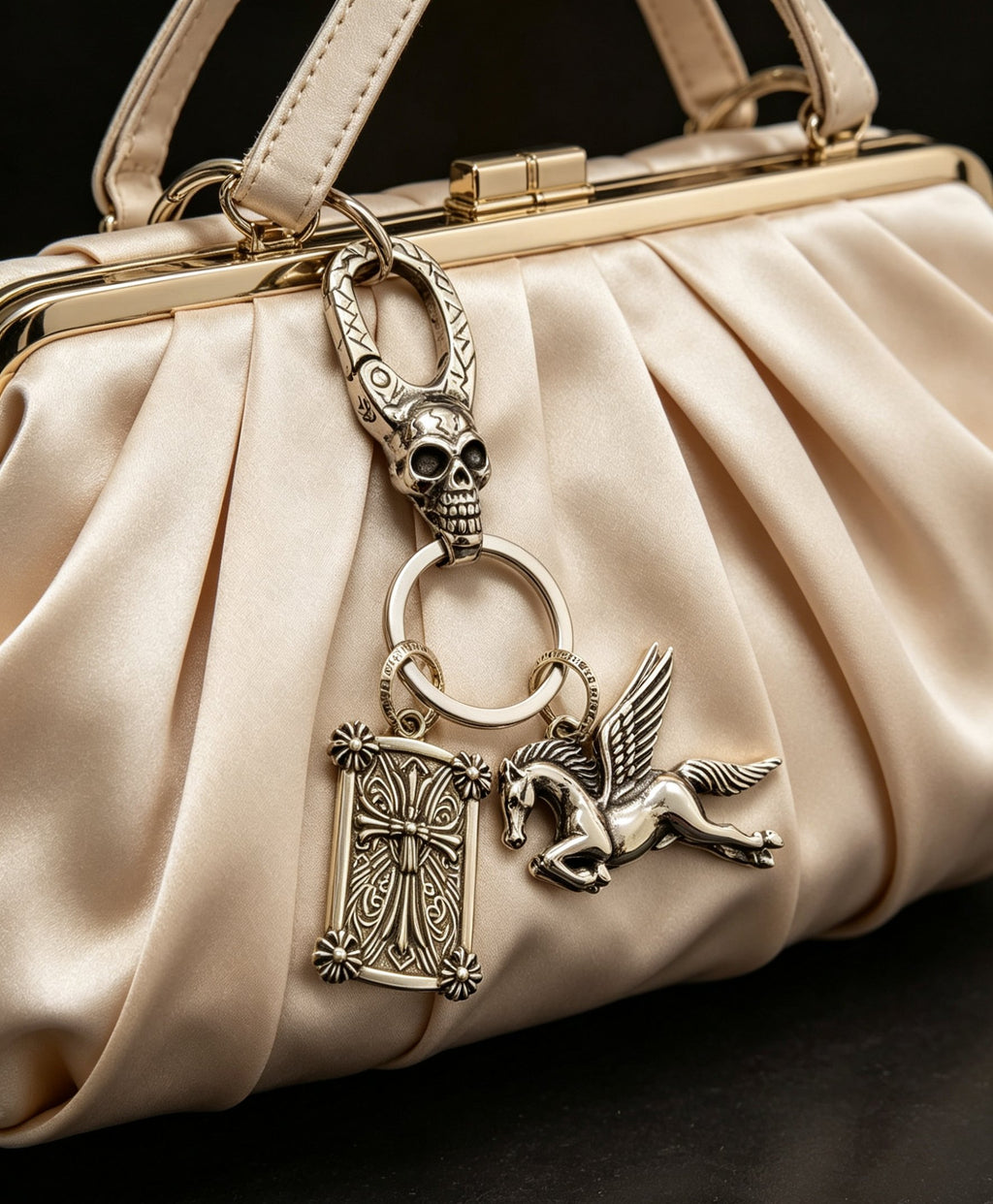 Chrome Hearts Cross Plaque Pegasus Keychain - album image 2