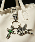 Chrome Hearts Green Cross Pegasus Keychain - album image 1