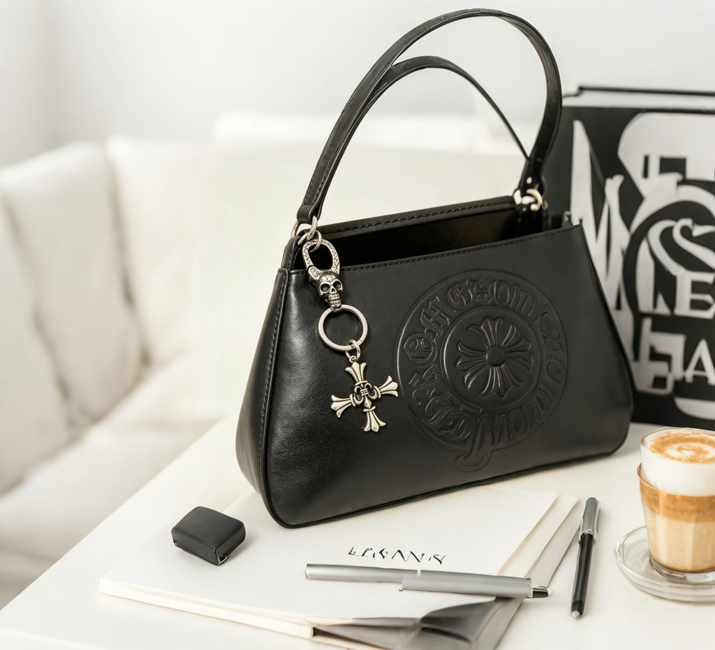 Chrome Hearts Flared Fleur Cross Clip Keychain - album image 5