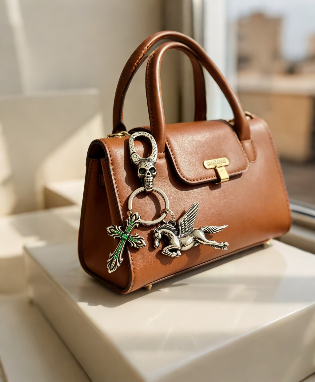 Chrome Hearts Green Cross Pegasus Keychain - album image 6