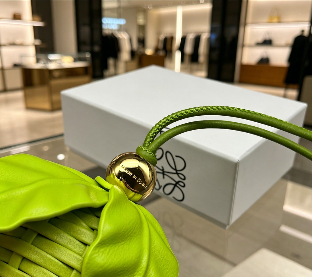 Loewe Lime-Green Woven Fruit Bag Charm - product image 6