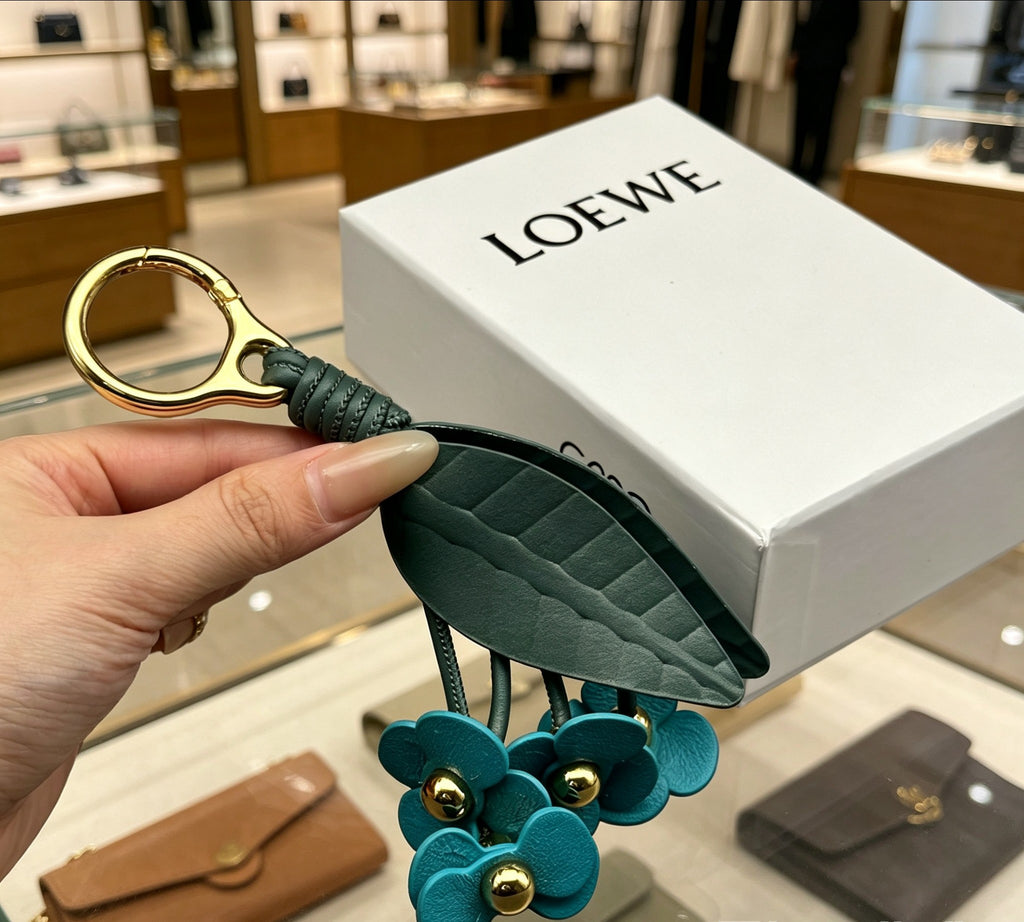 Loewe Blue and Green Hydrangea Bag Charm - product image 1