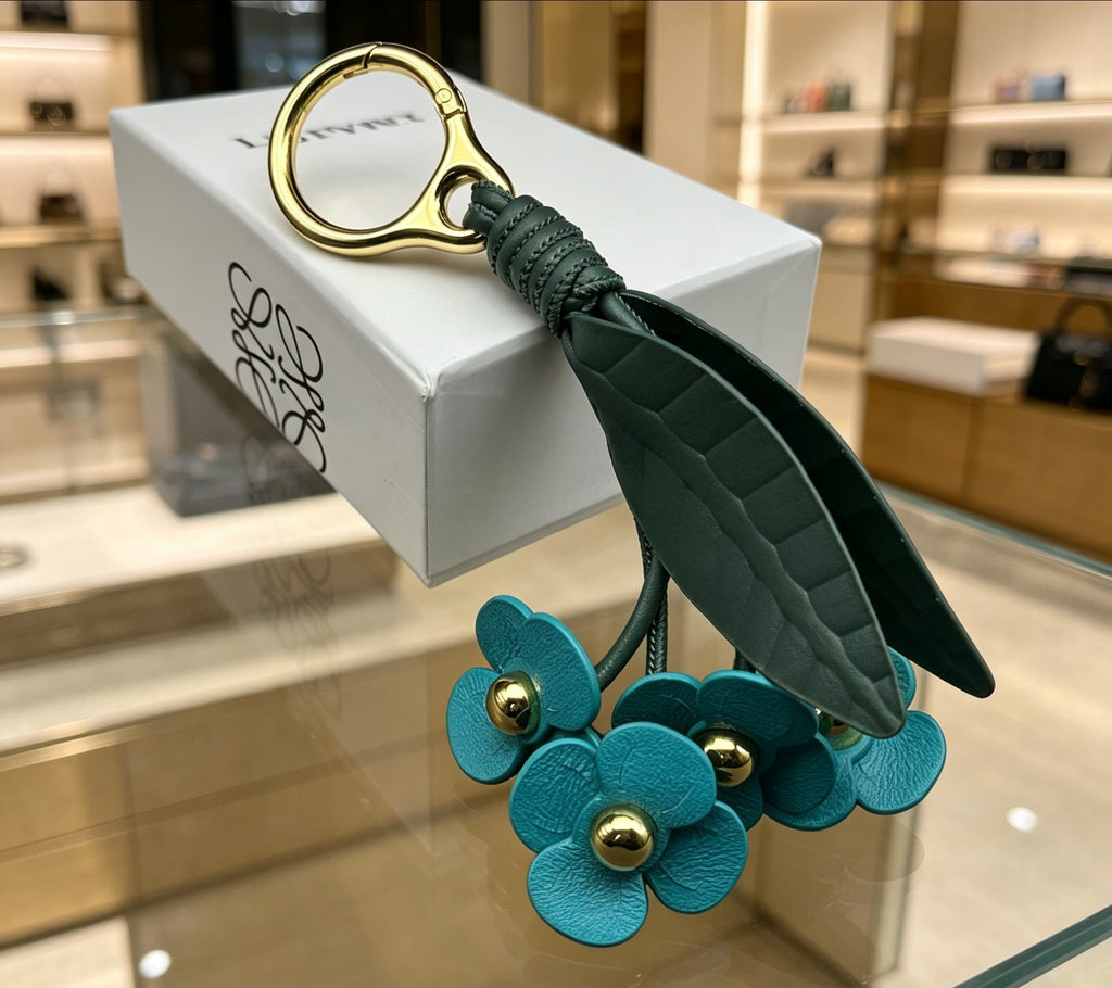 Loewe Blue and Green Hydrangea Bag Charm - product image 2
