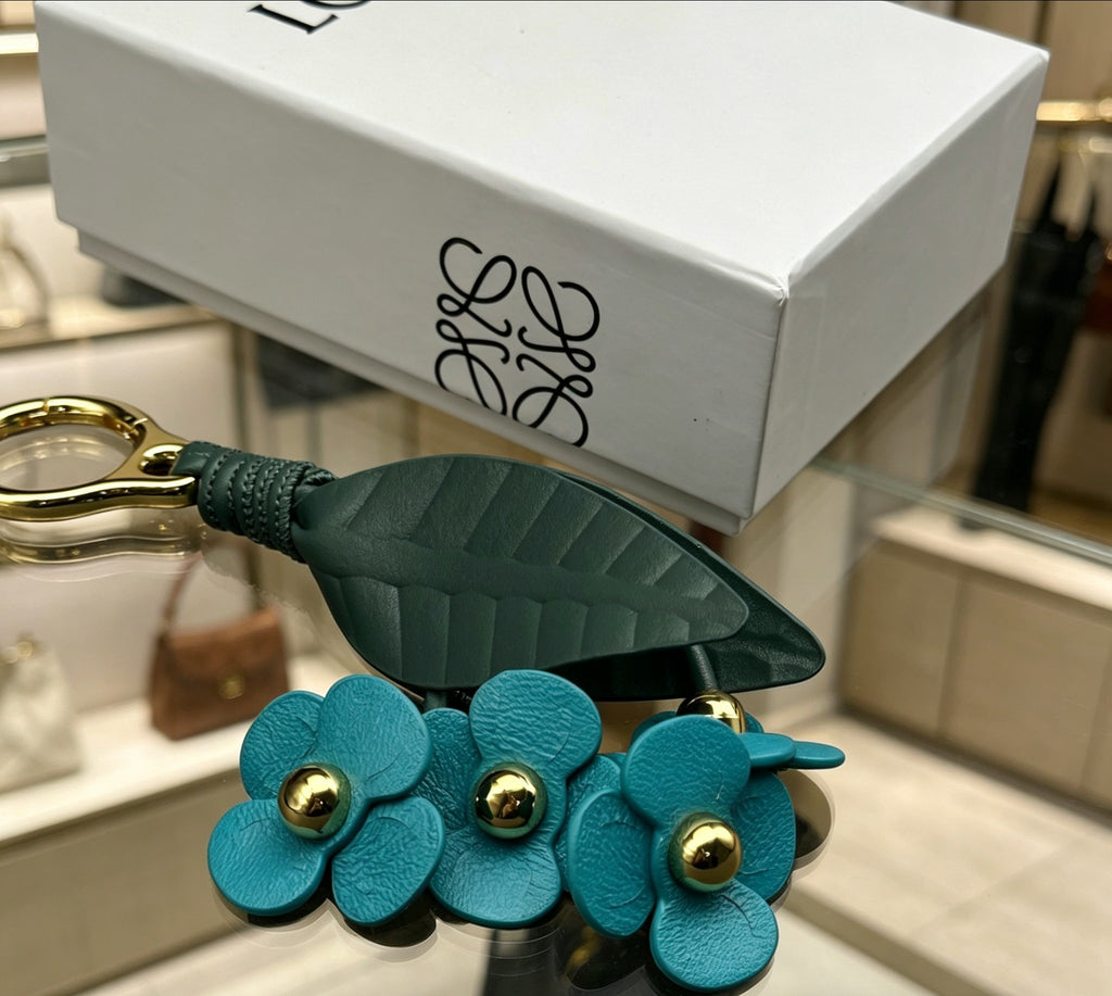 Loewe Blue and Green Hydrangea Bag Charm - product image 4