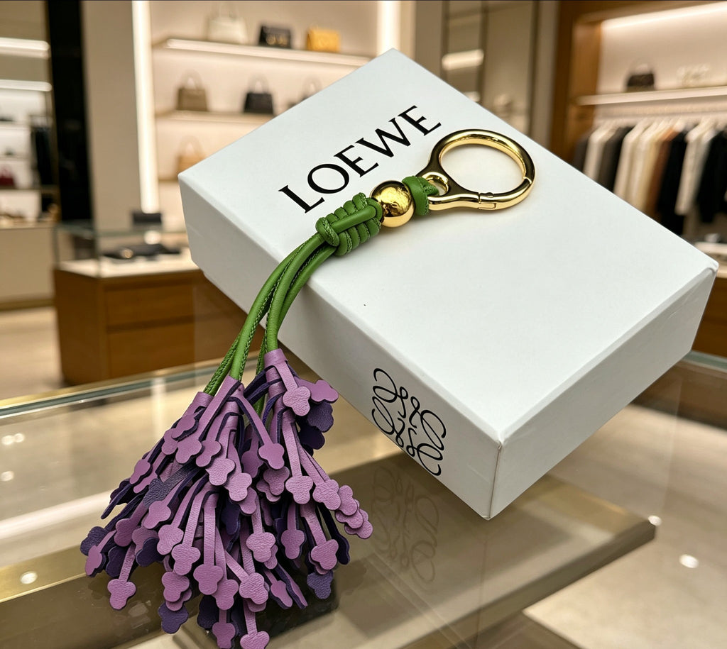 Loewe Purple Lavender Tassel Bag Charm - product image 2