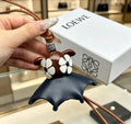 Loewe Brown and Blue Floral Elephant Bag Charm - product image 1