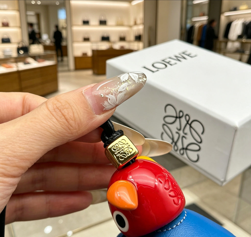 Loewe Red Head Blue Elephant Bag Charm - product image 6