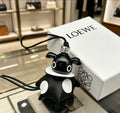 Loewe Black and White Polka-Dot Elephant Bag Charm - product image 1