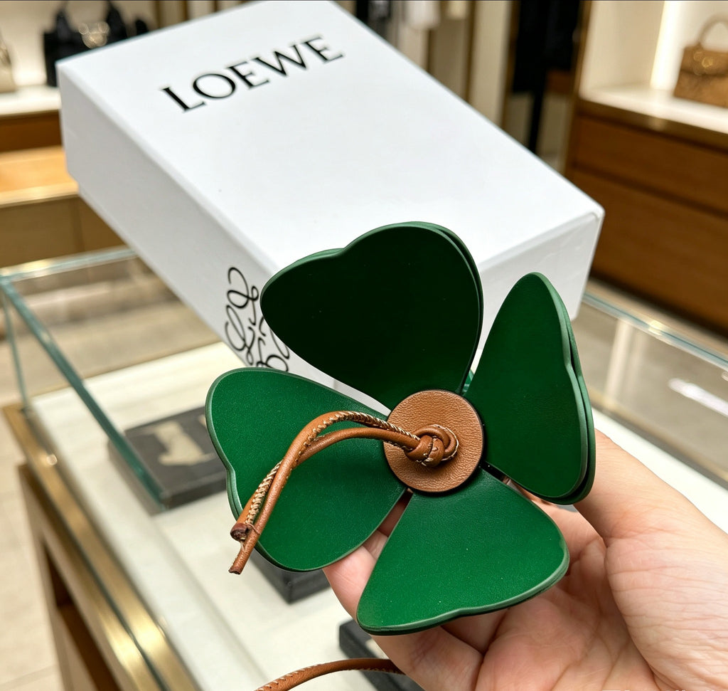 Loewe Forest-Green Leaf Elephant Bag Charm - product image 6