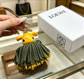 Loewe Yellow and Green Fringe Elephant Bag Charm - product image 1