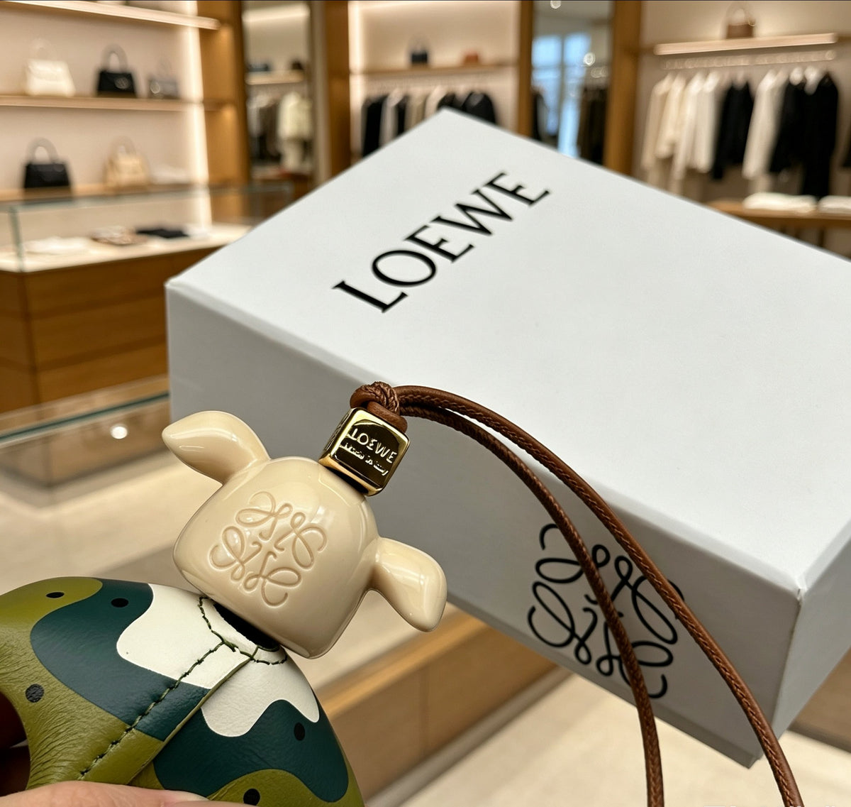 Loewe Camouflage Elephant Bag Charm - product image 4