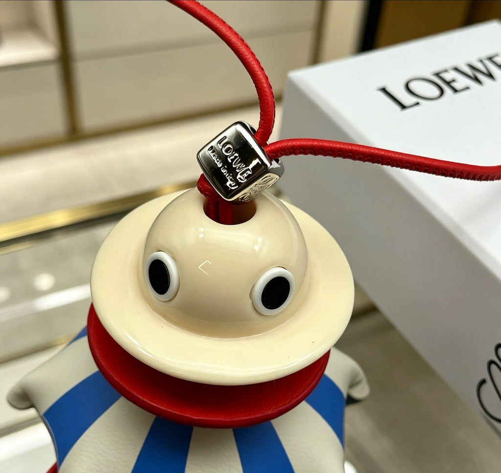 Loewe Blue and White Striped Jellyfish Bag Charm - product image 5