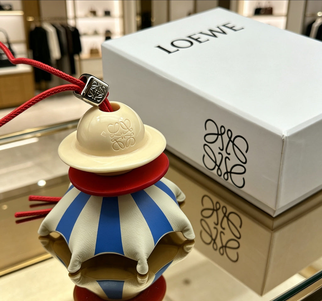 Loewe Blue and White Striped Jellyfish Bag Charm - product image 3