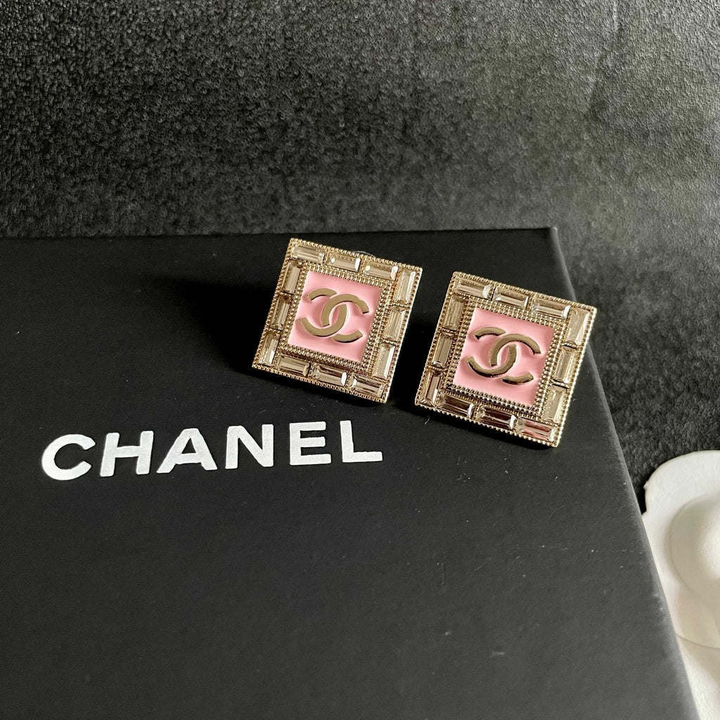 Chanel Interlocking C Stud Earrings - album image 9