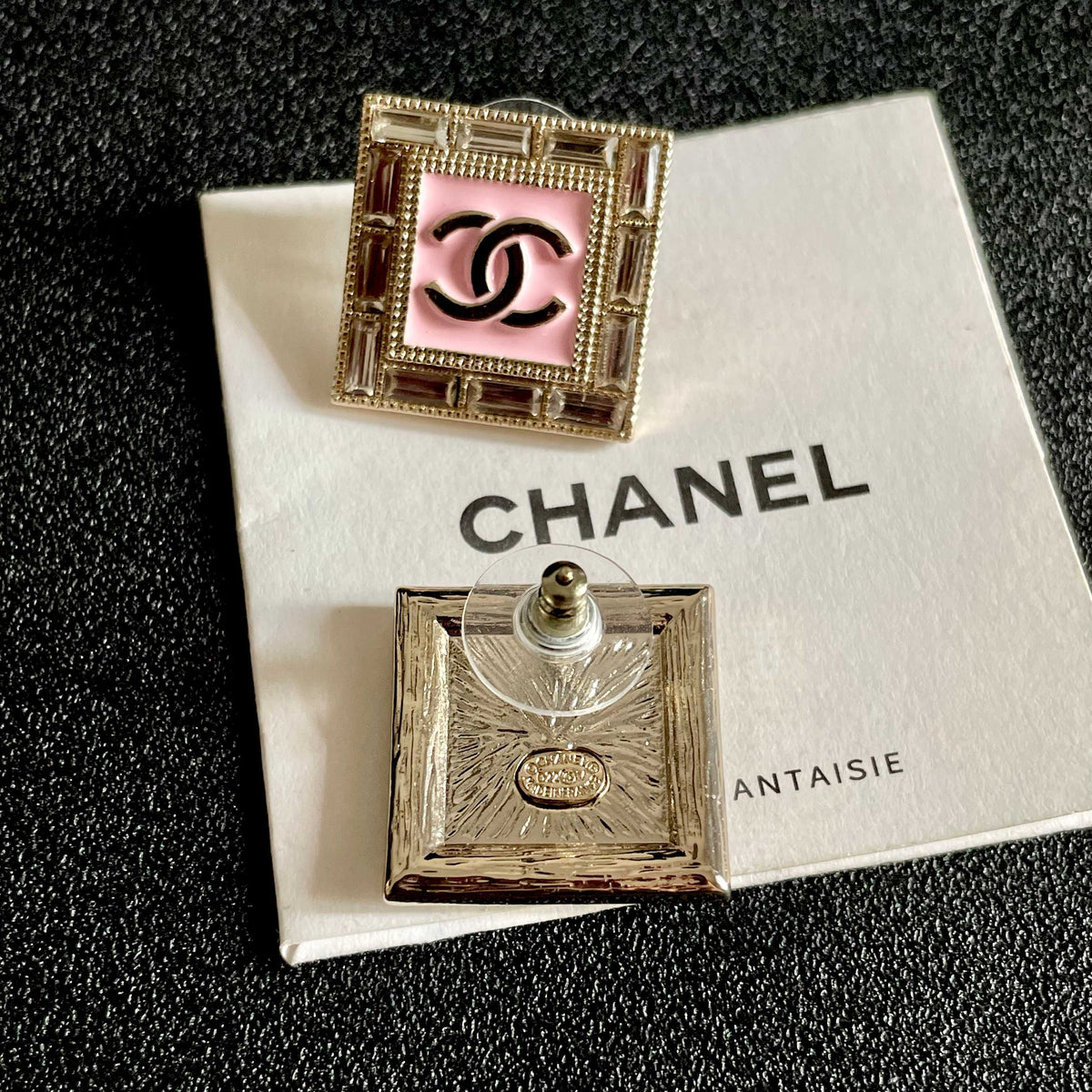 Chanel Interlocking C Stud Earrings - album image 7