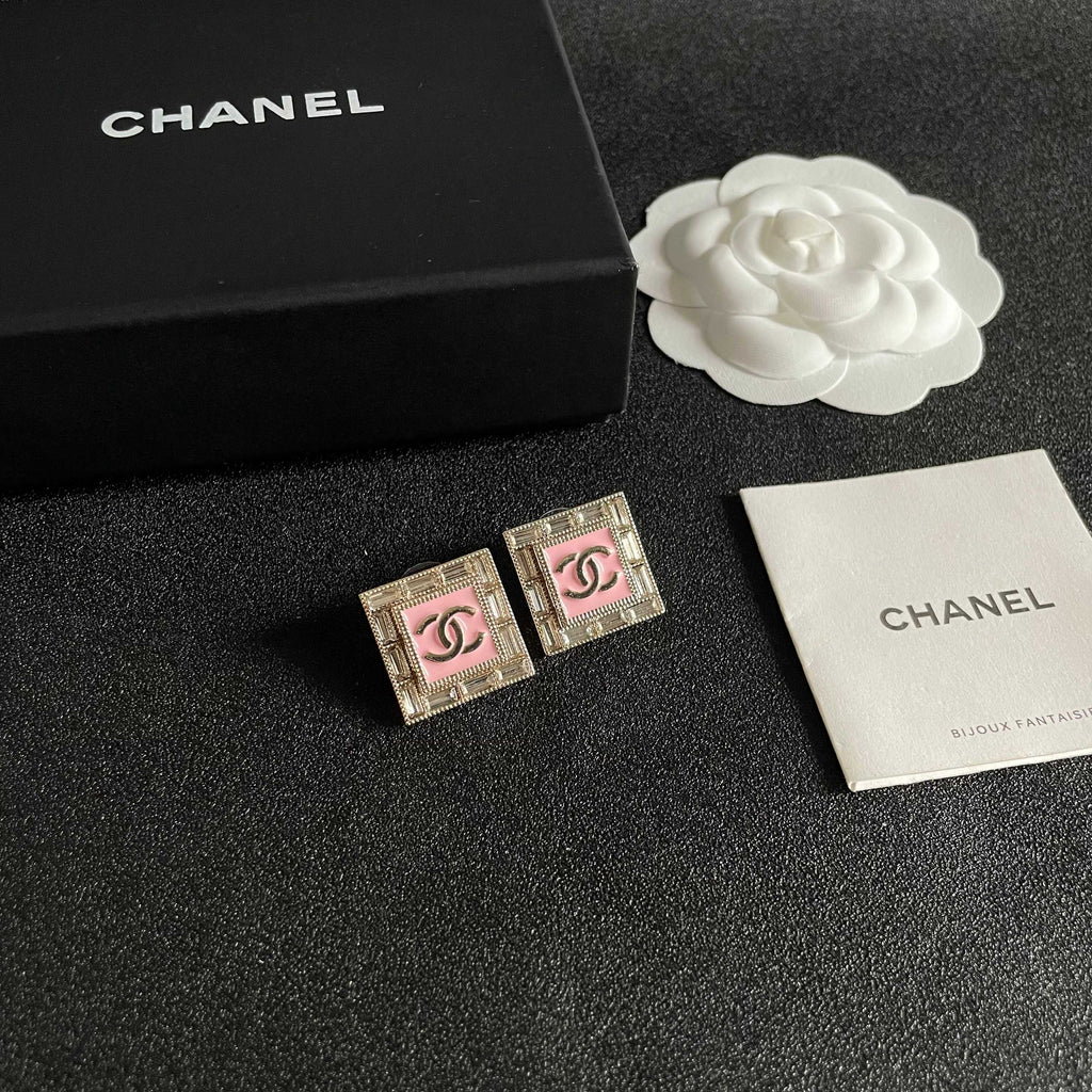 Chanel Interlocking C Stud Earrings - album image 6