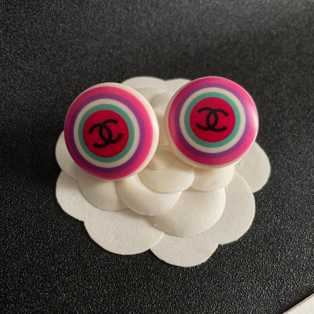 Chanel Interlocking C Circular Stud Earrings - album image 8