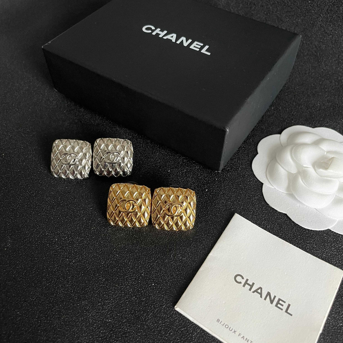 Chanel Interlocking C Stud Earrings - album image 10
