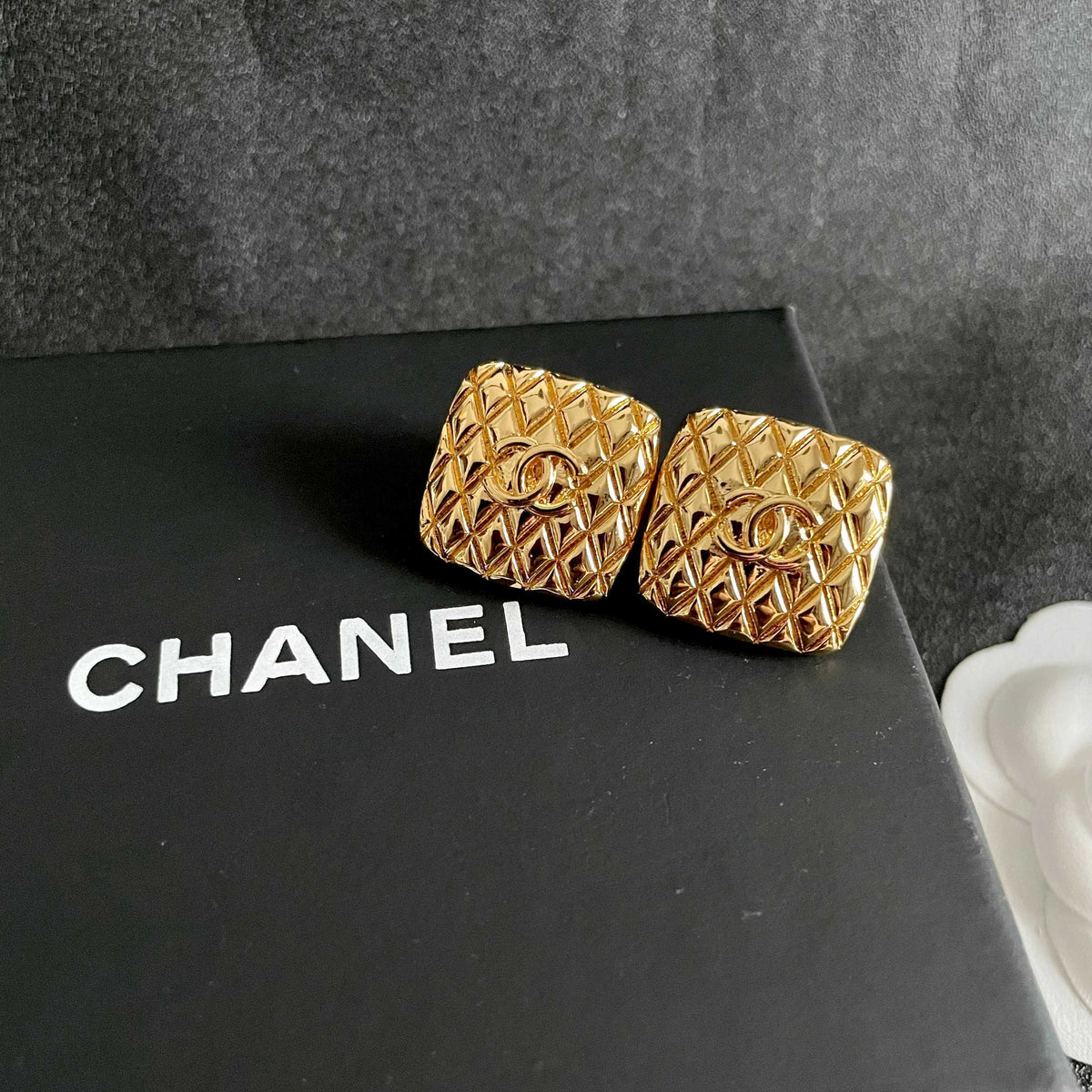 Chanel Interlocking C Stud Earrings - album image 9