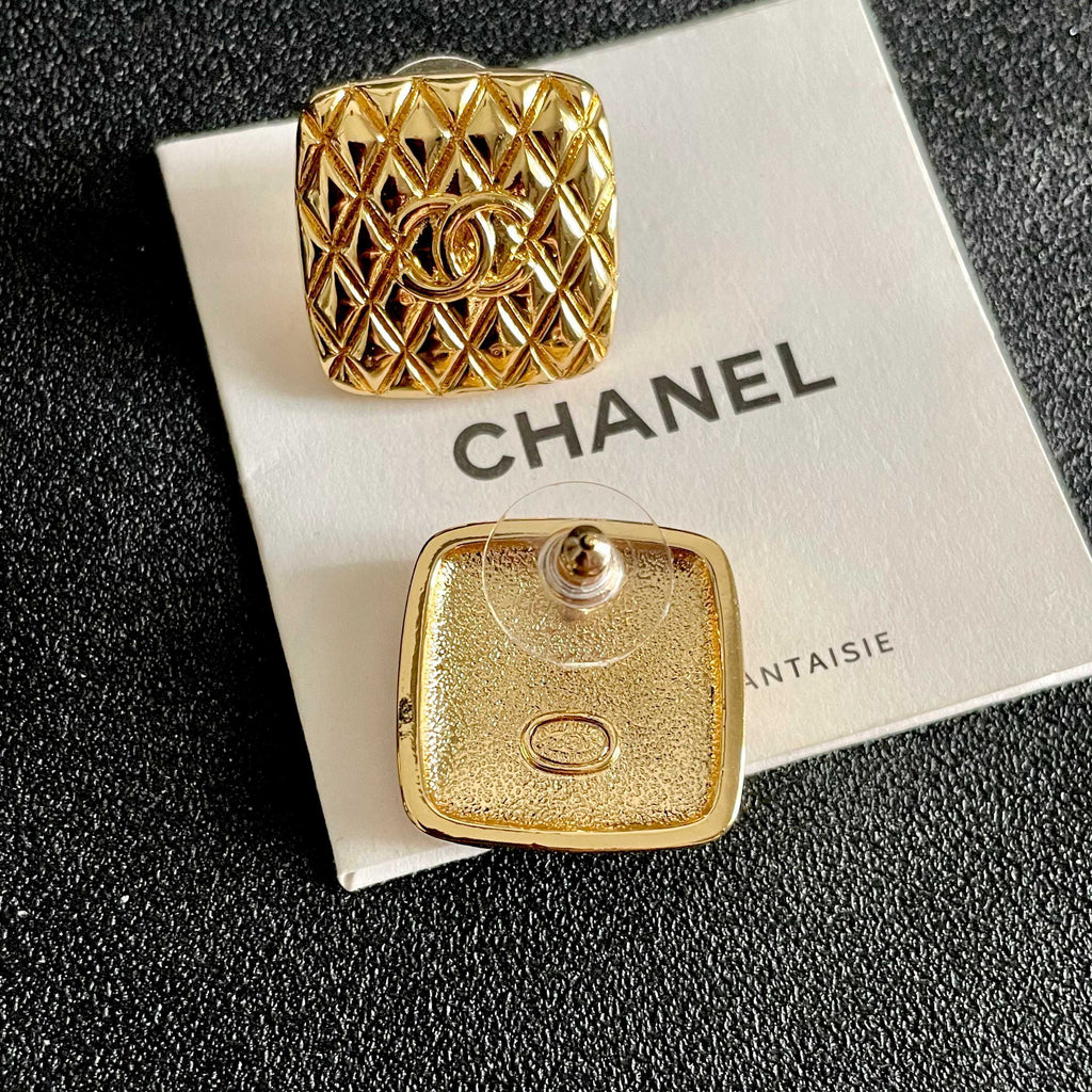 Chanel Interlocking C Stud Earrings - album image 7