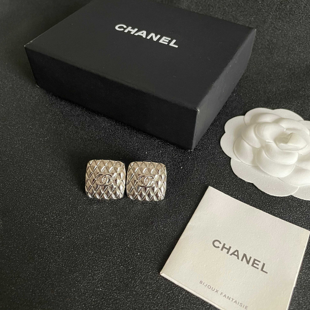 Chanel Interlocking C Stud Earrings - album image 5