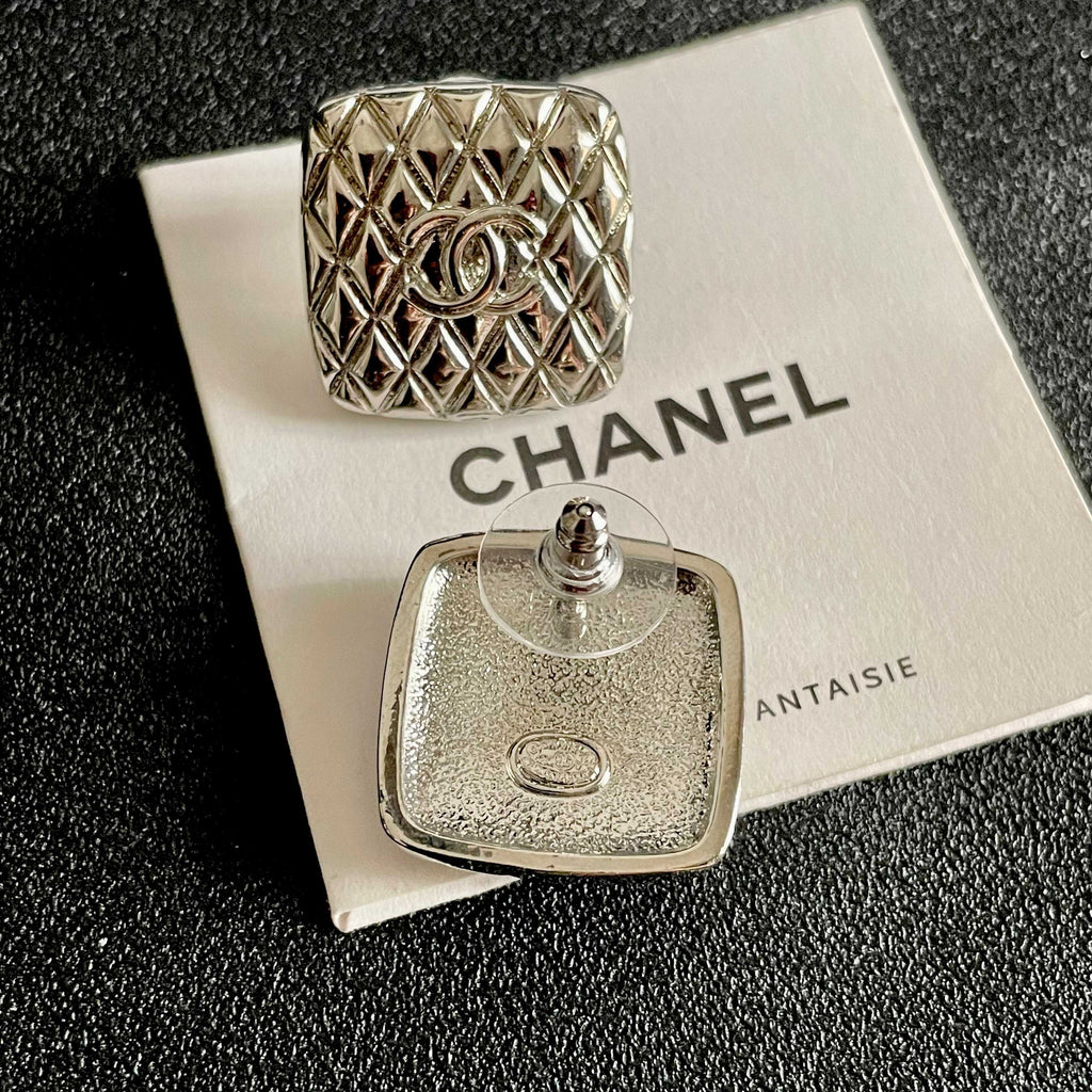 Chanel Interlocking C Stud Earrings - album image 7