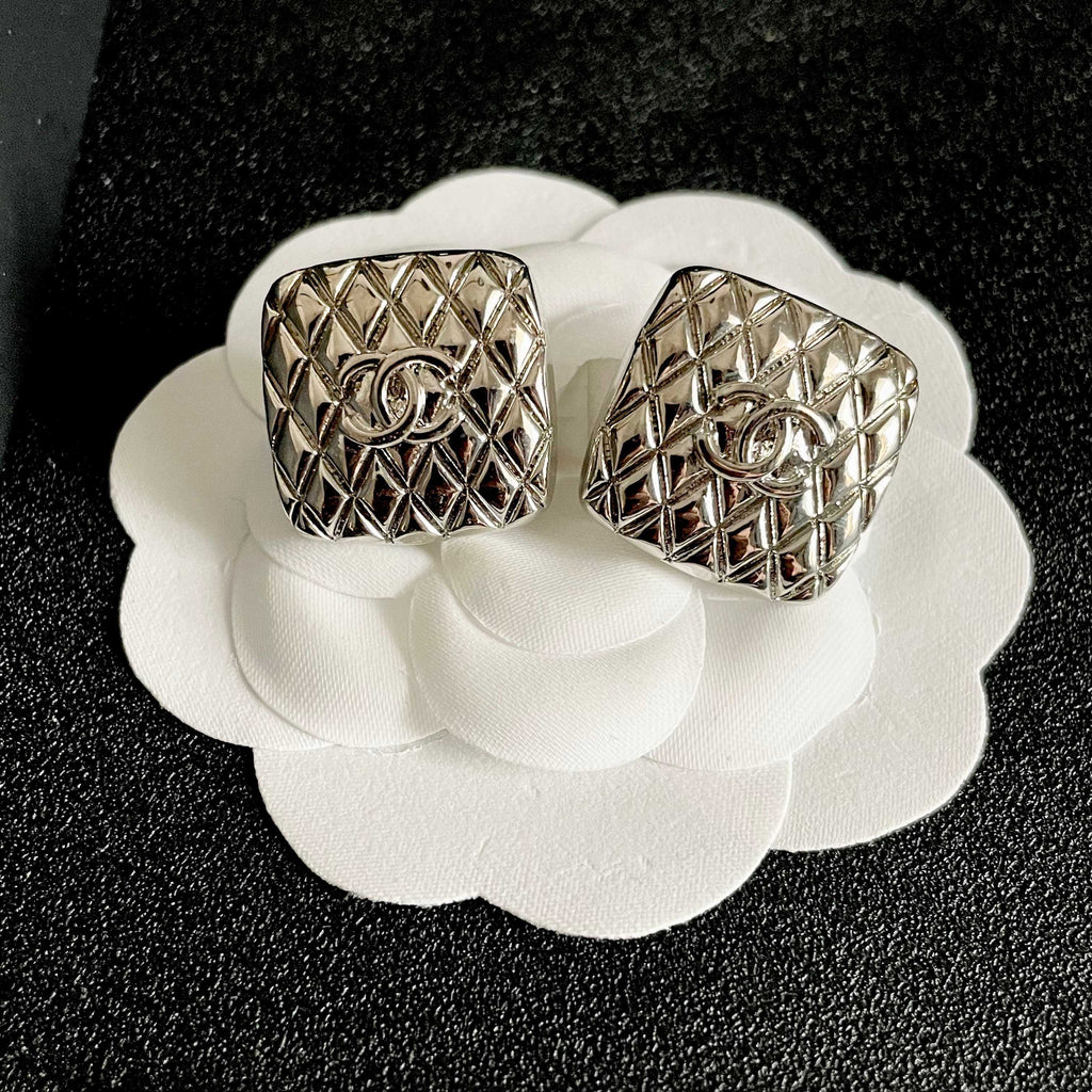 Chanel Interlocking C Stud Earrings - album image 8