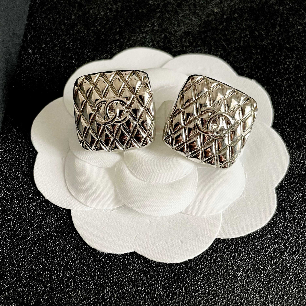 Chanel Interlocking C Stud Earrings - album image 8