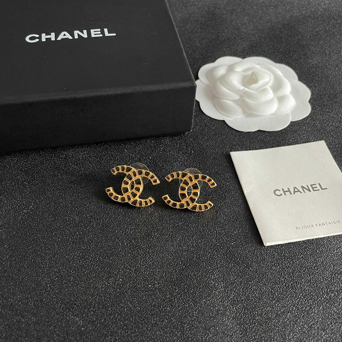 Chanel Interlocking C Stud Earrings - album image 6