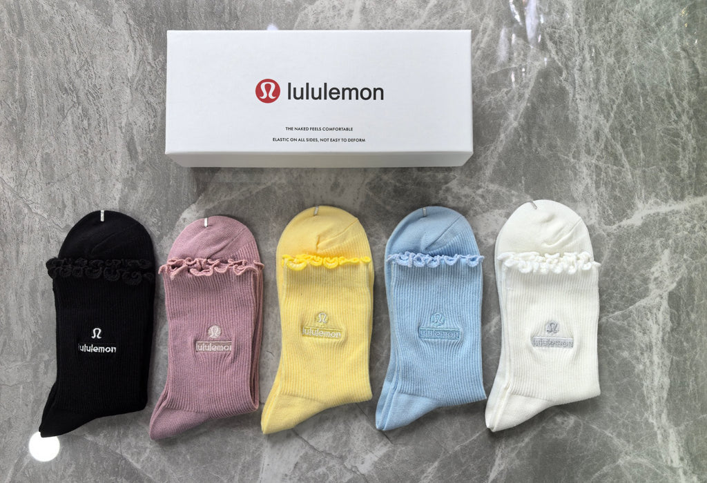 Lululemon pastel small emblem crew socks - view 4