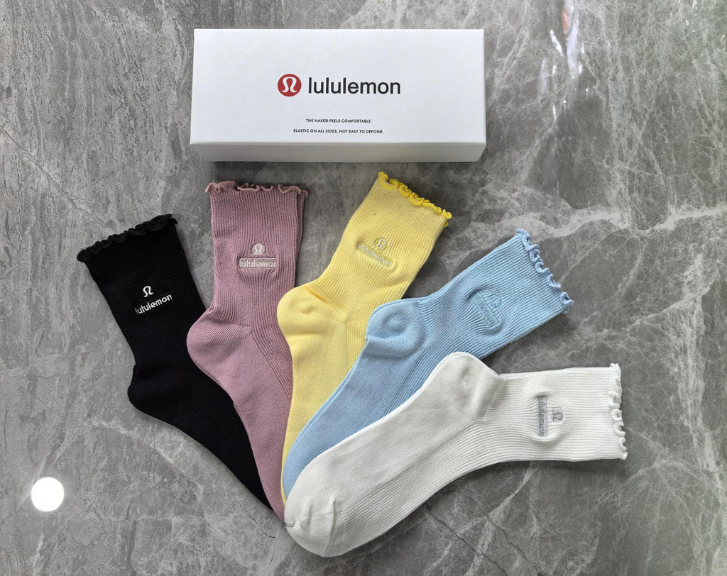 Lululemon pastel small emblem crew socks - view 2