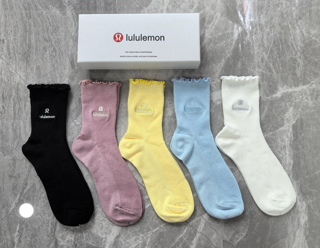Lululemon pastel small emblem crew socks - view 1