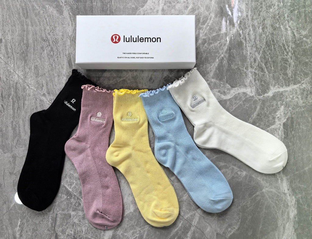 Lululemon pastel small emblem crew socks - view 3