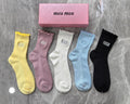 Miu Miu pastel scalloped edge crew socks, image 1