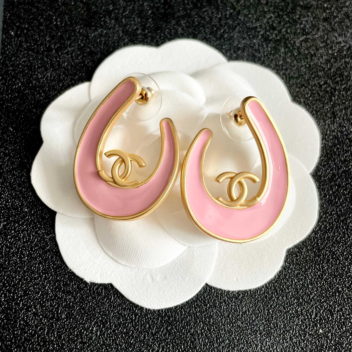 Chanel Interlocking C Stud Earrings - album image 8