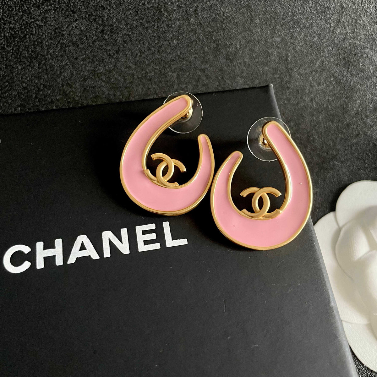 Chanel Interlocking C Stud Earrings - album image 9