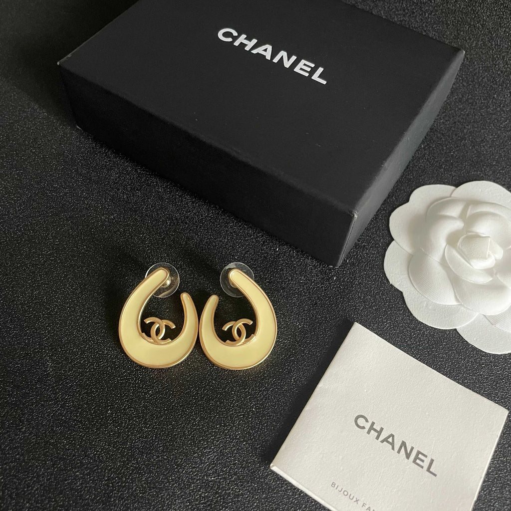 Chanel Interlocking C Stud Earrings - album image 5
